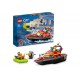 LEGO City Barca de salvare a pompierilor