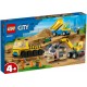 LEGO City Camioane de constructie si macara cu bila pentru demolari
