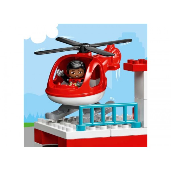 LEGO DUPLO Statie de Pompieri si elicopter