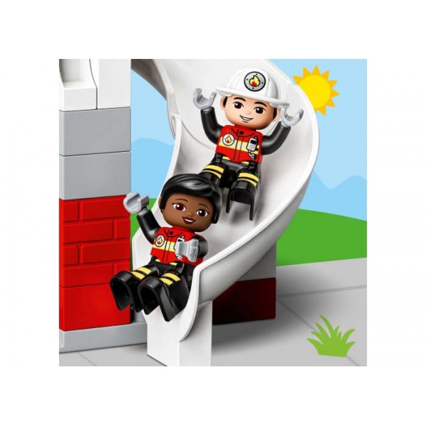 LEGO DUPLO Statie de Pompieri si elicopter