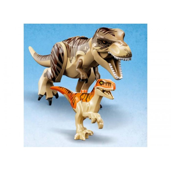 LEGO Jurassic World Evadarea dinozaurilor T.rex si Atrociraptor