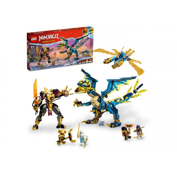 LEGO Ninjago Dragonul Elemental vs. Robotul Imparatesei