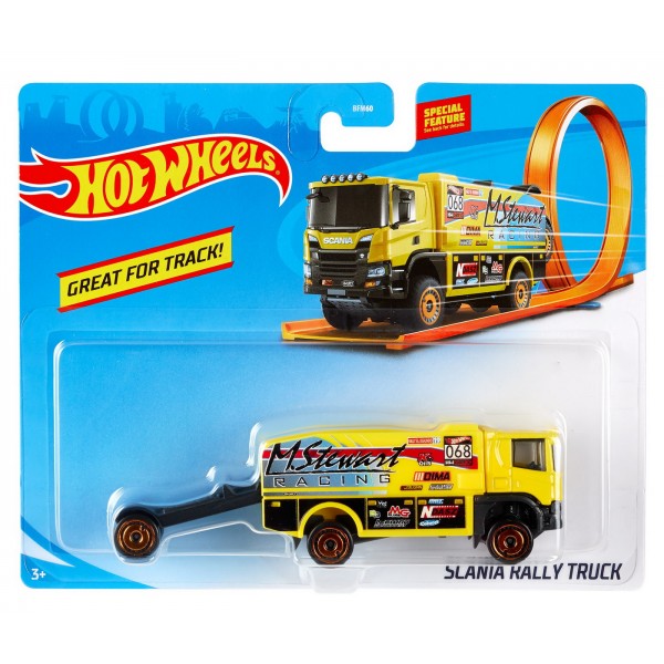 HOT WHEELS CAMION SCANIA RALLY TRUCK